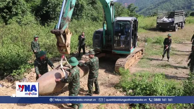 Phú Thọ hủy nổ thành công quả bom khoảng 1,2 tấn
