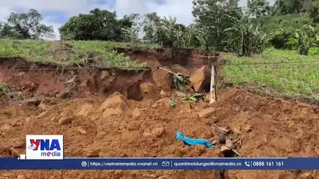 Mưa lũ gây sạt lở nặng tại xã Bác Ái Tây – Khánh Hòa