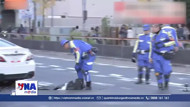 Ô tô lao vào đám đông tại Nhật Bản