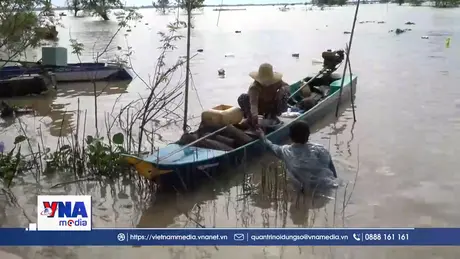 Người dân vùng đầu nguồn tất bật đánh bắt thủy sản
