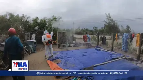 Vệ sinh phòng dịch sau lũ tại Đắk Lắk