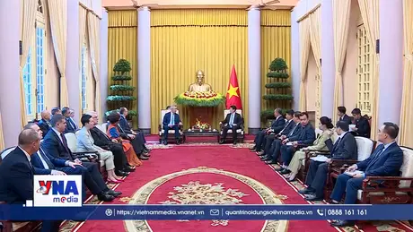 Chủ tịch nước Lương Cường tiếp Thống đốc tỉnh Kaluga, Liên bang Nga