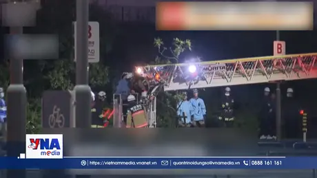 Giải cứu 20 người mắc kẹt trên đu quay khổng lồ tại Nhật Bản