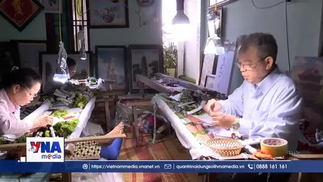 Thầm lặng “giữ lửa” nghề thêu Minh Lãng