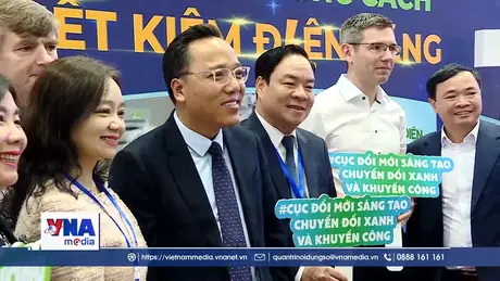 Khai mạc Hội chợ Triển lãm thiết bị tiết kiệm năng lượng và chuyển đổi xanh 2025