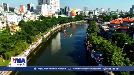 TP.HCM: Lễ hội đua ghe ngo tranh Cúp Xuân Hòa mở rộng