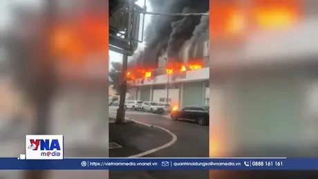 Cháy lớn tại Nhà máy Bia Hà Nội Habeco