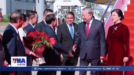 Tổng Bí thư Tô Lâm bắt đầu thăm cấp Nhà nước tới Lào