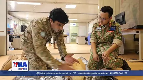 Bệnh viện dã chiến Việt Nam huấn luyện chuyên môn y tế cho sĩ quan Gìn Giữ Hòa Bình
