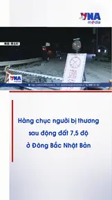 Hàng chục người bị thương sau động đất 7,5 độ ở Đông Bắc Nhật Bản
