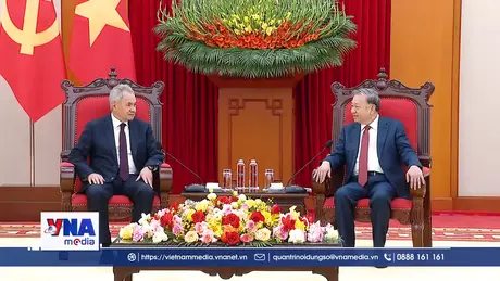 Tổng Bí thư Tô Lâm tiếp Thư ký Hội đồng An ninh Nga