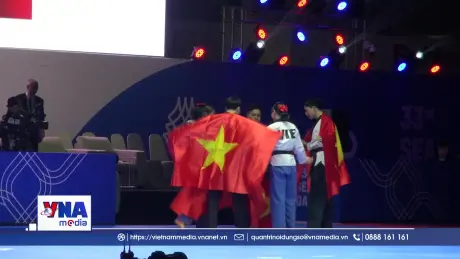 Taekwondo Việt Nam giành HCV đầu tiên tại SEA Games 33