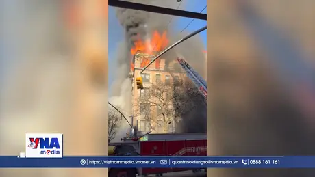 Cháy lớn tại tòa nhà chung cư ở New York