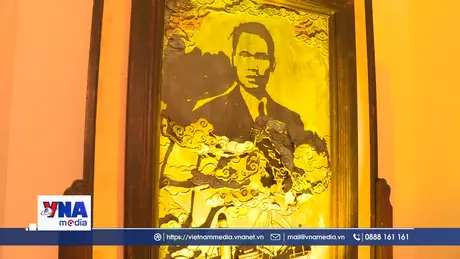 Chủ tịch Hồ Chí Minh qua điêu khắc ánh sáng tại thủ đô Seoul