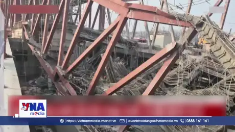 Sập công trình thư viện đang thi công ở Hàn Quốc