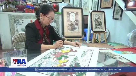 Để màu dân tộc sáng bừng trên giấy điệp