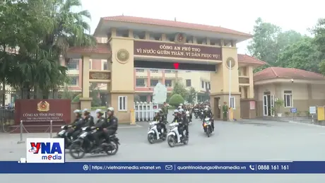 Công an Phú Thọ ra quân thực hiện cao điểm trấn áp tội