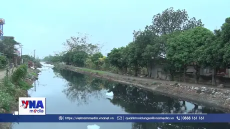 Ô nhiễm nước trong hệ thống Sông Nhuệ vẫn ở mức báo động
