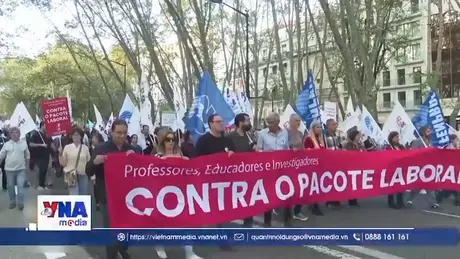 Tổng đình công lớn nhất trong 12 năm ở Bồ Đào Nha