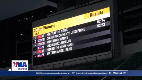 SEA Games 33: Nguyễn Thị Ngọc giành HCV nội dung 400 mét nữ