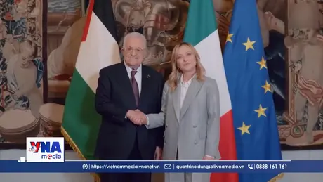 Lãnh đạo Italy và Palestine bàn về tái thiết Gaza