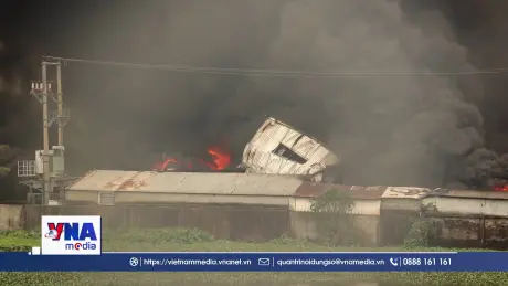 Hoả hoạn tại nhà máy rộng hàng nghìn mét vuông ở Hải Phòng