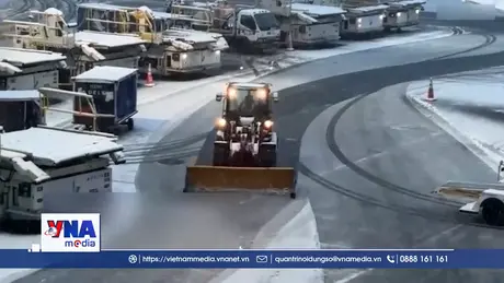 Nhiều sân bay lớn tại Mỹ tạm ngừng hoạt động do thời tiết xấu