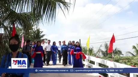 Cây cầu mới cho đồng bào Khmer trước thềm năm mới