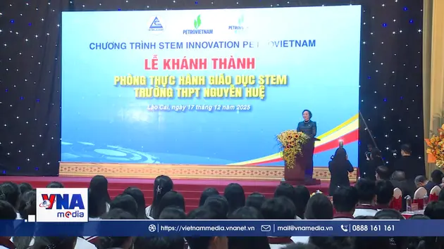 Khánh thành phòng thực hành giáo dục Stem ở Lào Cai