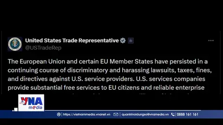 Mỹ dọa trả đũa các công ty công nghệ của EU