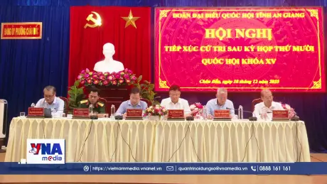 Phó Thủ tướng Lê Thành Long tiếp xúc cử tri tỉnh An Giang