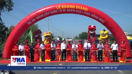 Đồng Tháp khánh thành tuyến tránh Cao Lãnh
