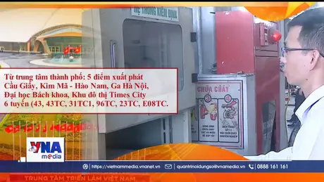 Tăng cường 20 tuyến buýt phục vụ Triển lãm thành tựu kinh tế - xã hội