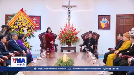 Trung ương Mặt trận Tổ quốc Việt Nam thăm, chúc mừng Lễ Giáng sinh 2025