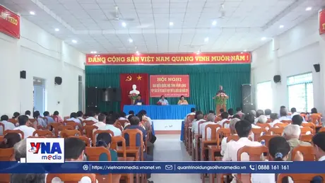 Đoàn đại biểu Quốc hội tỉnh Vĩnh Long tiếp xúc cử tri