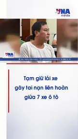 Tạm giữ lái xe gây tai nạn liên hoàn giữa 7 xe ô tô 