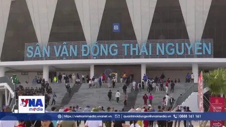 Người hâm mộ Thái Nguyên hào hứng với sân vận động mới khánh thành