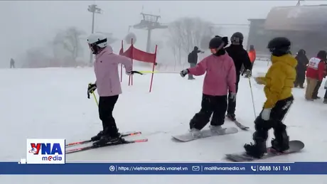 Tùng Hoa Hồ - điểm đến ưa thích của những người đam mê trượt tuyết