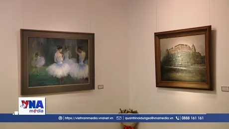 Chiêm ngưỡng vẻ đẹp của vũ công ballet trong tranh phấn màu