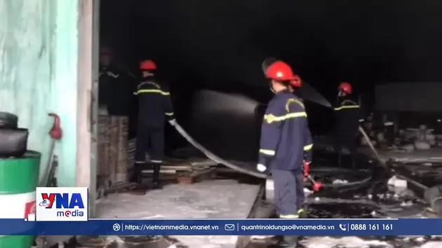 Kịp thời dập tắt đám cháy tại công ty thép tại Bắc Ninh