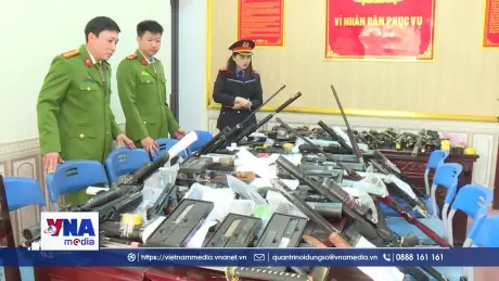 Phá chuyên án chế tạo, mua bán, tàng trữ vũ khí quân dụng trái phép