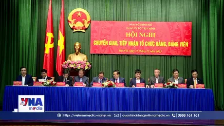 Hội nghị bàn giao tiếp nhận các tổ chức Đảng về Đảng bộ Bộ Tài Chính