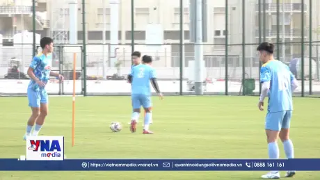 U23 Việt Nam tích cực tập luyện, sẵn sàng cho trận giao hữu với U23 Syria