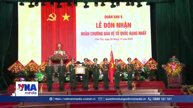 Quân khu 9 đón nhận Huân chương Bảo vệ Tổ quốc hạng Nhất