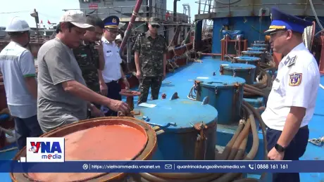 Cảnh sát biển 3 bắt giữ tàu vận chuyển dầu DO trái phép