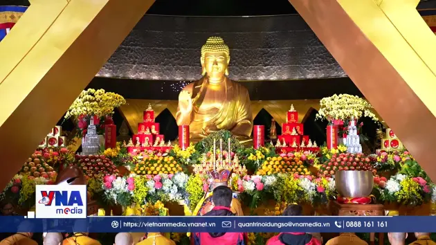 Lễ an vị tôn tượng Đức Phật Câu Na Hàm Mâu Ni trên núi Bà Đen