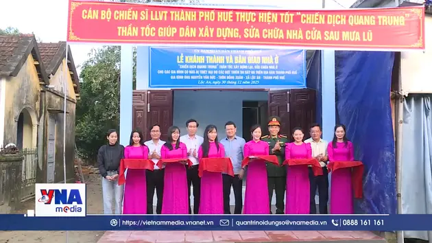 Huế khánh thành căn nhà đầu tiên trong “Chiến dịch Quang Trung