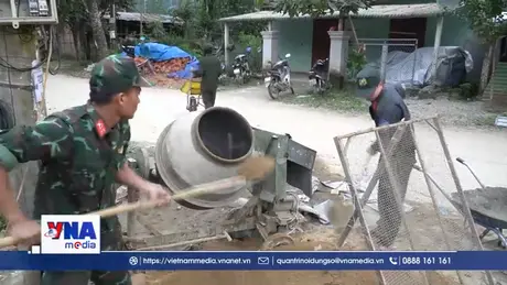 Thần tốc xây nhà cho người dân vùng sạt lở Tây Trà