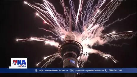 New Zealand bước vào năm 2026 với màn pháo hoa ngập trời