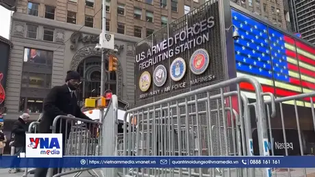 New York siết chặt an ninh trước lễ đón Năm mới 2026